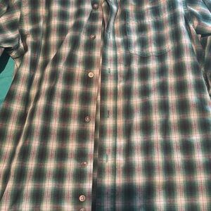 Green Plaid Men's Shirt
